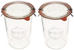 Weck Canning Jars 743-28.7 Fl. Oz Mold Made Assorted Pattern Names. Fixed Price $29.62.