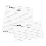 321DONE Folding Recipe Cards 50 White Simple Script Kitchen 3X5". Fixed Price $52.28.