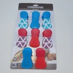 8 Pack Farberware Magnetic Wide Bag Clips, Chips, Snacks, Pink / Blue, Mp. Fixed Price $12.99.