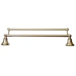 Signature Hardware 353565 Seattle Collection 18" Double Towel Bar - Brush Nickel. Fixed Price $80.90.