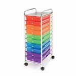 Seville Classics 10-DRAWER Organizer Cart, 12.8" X 15.35" 38.2" H. Fixed Price $59.99.