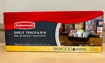 Rubbermaid Pantry Organization Shelf Track And Bin. Fixed Price $6.00.