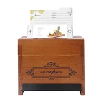 Natural Wood Recipe Holder 4X6 Inches Card Storage With Phone Slot Ipad Stand Di. Fixed Price $86.05.