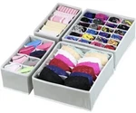 Simple Houseware Closet Underwear Organizer Drawer Divider 4 Set, Gray. Fixed Price $21.00.