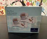 Villeroy & Boch Newwave Espresso Cup Saucer Set, 6-PIECE, White, Porcelain. Fixed Price $48.00.
