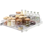 Vevor 15.5"WX21"DX3.5"H Pull Out Cabinet Organizer, Heavy Duty Slide Pantry. Fixed Price $31.99.