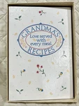 Vintage 1986 Hallmark Grandmas Recipes Organizer Binder Floral 3-RING Unused. Fixed Price $28.00.