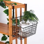 Large Brown Over The Door Grid Storage Basket Kitchen Cabinet Holder Organizer. Fixed Price $16.99.