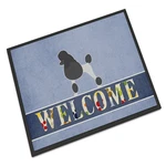 Caroline's Treasures Carolines BB5543MAT Poodle Welcome Doormat 18X27. Fixed Price $43.67.