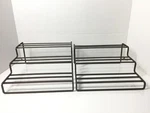 Mdesign 2 Pack Adjustable Expandable Kitchen Organizer Cabinet Spice Rack Bronze. Fixed Price $32.88.