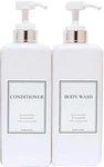 Empty Plastic Pump Bottles Square Shampoo Conditioner Soap Lotion Refilla. Fixed Price $45.95.