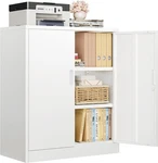 Cjf Metal Storage Cabinets With Shelves And Locking Door For Kitchen/home Office. Fixed Price $89.99.