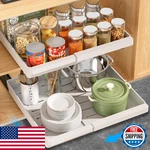 Domniu 2-PACK Expandable Pull Out Cabinet Organizers, Kitchen/pantry/under Sink. Fixed Price $45.42.