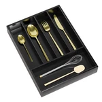 Silverware Drawer Organizer Cutlery Tray - Bamboo Black Small Kitchen Gadgets.... Fixed Price $18.65.