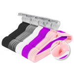 Multi-color Velvet Hangers 50 Pack With Cascading Hooks, Non-slip Black, Pink.... Fixed Price $41.19.
