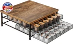 Tier Coffee Pod Holder 72 K-cup Storage Organizer Drawer Machine Stand. Fixed Price $52.15.