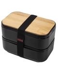 Bento Box Adult Lunch - 2 Stackable Containers, 68 Oz Large, Natural Bamb.... Fixed Price $38.45.
