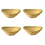 4 Pcs 8.8"X6.7"X2.5" Bamboo Basket Tray Oval Display Handmade F.... Fixed Price $26.85.