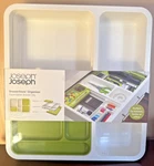 Joseph Drawerstore Expandable Junk Tray Organizer White/green. Fixed Price $39.95.