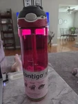 Contigo Autospout Water Bottle 24OZ Pink Clear Leak Proof Shield Unused. Fixed Price $24.99.