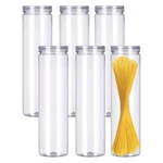 Grzjopp 6PCS Spaghetti Pasta Storage Containers With Lids,tall Clear St.... Fixed Price $21.26.
