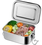 18.6OZ 18/10 Stainless Steel Lunch Box, 550ML Mini Reusable Metal Bento .... Fixed Price $16.79.