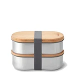 Black + Blum Stainless Steel Double Bento Box Almond/grey. Fixed Price $59.76.