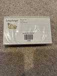 Longaberger X 5 Recipe Cards With Dividers - New In Package #73989. Fixed Price $16.00.