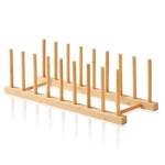 Bamboo Dish Dying Rack - Pot Lid Plate Organizer Holder For Cabinet Cutting.... Fixed Price $13.23.