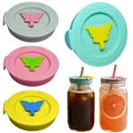 4 Pack Silicone Jar Lids With Straw Hole,mason Drinking For Ba.... Fixed Price $25.04.