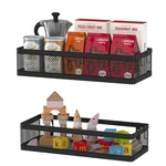 Pusdon Hanging Storage Baskets Organizer Wall Netting - M (12.6IN), Black. Fixed Price $28.88.