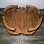 Apple Amish Style Wooden Lazy Susan Turntable Kitchen Organizer 12. Fixed Price $57.99.