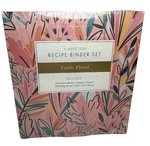 Jot & Mark Exotic Floral Recipe Binder Set With Dividers Sleeves Card New. Fixed Price $21.99.