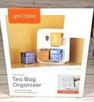 Youcopia Teastand Bag Organizer Caddy Holds 80+ Removable Bins New. Fixed Price $27.44.