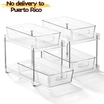 2-TIER Pull-out Storage Drawers 2-PACK For Bathroom,kitchen&utility Organization. Fixed Price $23.99.