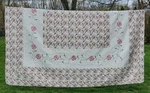 Beatrice Home Embroidered Pink Carnation Queen Quilted BEDSPREAD+1 Sham Cottage. Fixed Price $36.57.