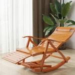 Heavy Duty Folding Rocking Chair Bamboo Living Room Indoor Outdoor Furniture Us. Fixed Price $118.90.