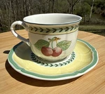 Villeroy & Boch French Garden Fleurence Breakfast Cup Saucer. Fixed Price $55.00.