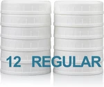 12 Pack Regular Mouth Mason Jar Lids For Compatible With Ball, Kerr Regualr. Fixed Price $11.50.