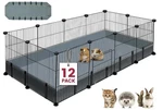 Viscoo 12 Panels Small Animal Playpen, 48" X 24" 16" Pet With Water.... Fixed Price $20.00.