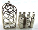 925. Sterling Silver Miniature Wine Rack & Bottles #500. Fixed Price $125.00.