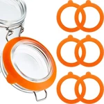 Outus 8 Pieces 3.75 Inches Silicone Jar Gaskets Replacement Orange. Fixed Price $15.99.