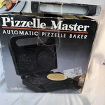 Vintage Salton Pizzelle Master Automatic Pizzalle Cookie Baker WM-6 W/ Box. Fixed Price $25.00.
