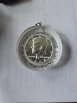 1968D - Kennedy Silver Half Dollar Center The Performing Arts Acrylic Holder. Fixed Price $19.99.