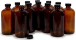 Vivaplex, 12, Amber, 16 Oz Glass Bottles, With Count (pack Of 1), Brown. Fixed Price $37.35.