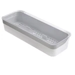 Plastic Kitchen Drawer Organizer With Lid And Drainer Stackable Utensil Holde.... Fixed Price $23.69.