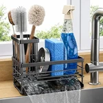 Cisily Sink Caddy Sponge Holder For Kitchen With Brush And Stainless Stee. Fixed Price $9.00.