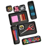 Madesmart 8-PIECE Interlocking Bin Pack For Drawer Organization, Plastic Inte.... Fixed Price $26.51.