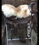 Saddle Seat Cover Saver Real Sheepskin For Western Barrel Endurance. Fixed Price $119.95.