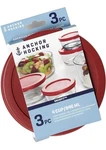 Anchor Hocking Replacement Lids For Glass Food 4 Cup (set Of 3), Red. Fixed Price $20.50.